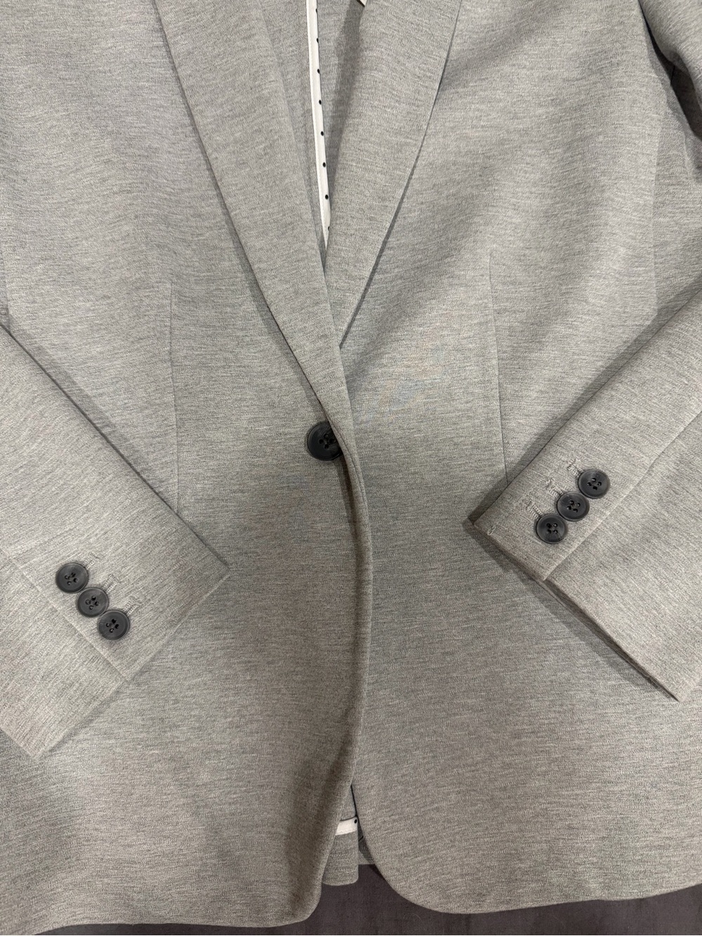 Old Navy Gray Women's Single-Button Blazer - Picture 3 of 6